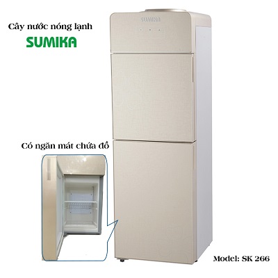 Máy làm nước nóng lạnh có ngăn mát chứa đồ Sumika SK266